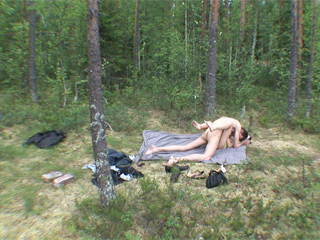 Sleeping Sex : Hot Hot 18yo slut get screwed in the woods , enjoy!
